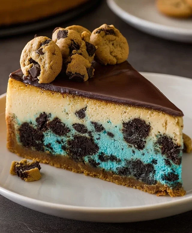 Cookie Monster Cheesecake
