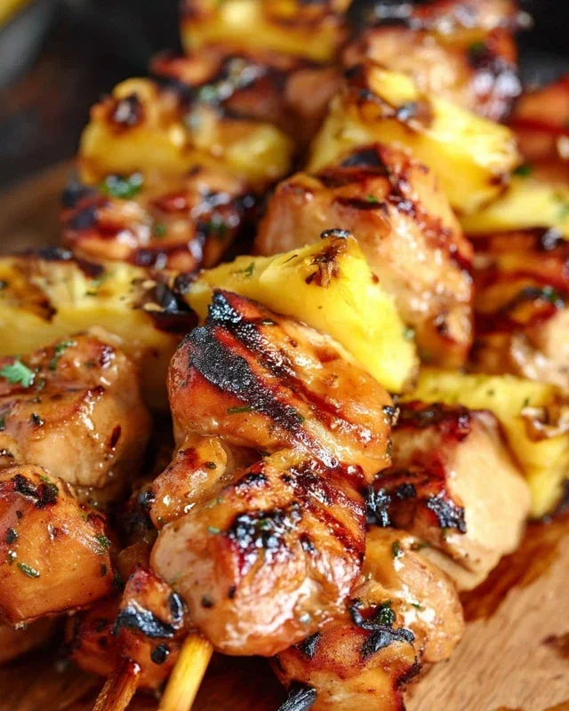 Pineapple Chicken Kebabs Recipe