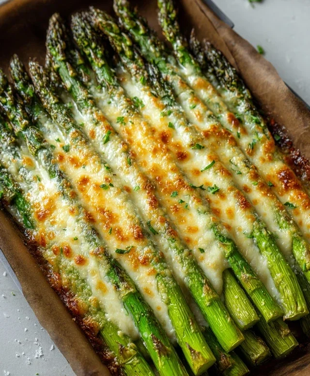 Cheesy Baked Asparagus