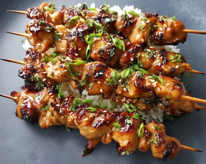 Teriyaki Chicken Skewers