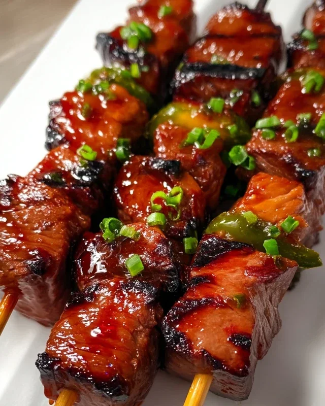 BBQ Beef Skewers with Filipino BBQ Marinade