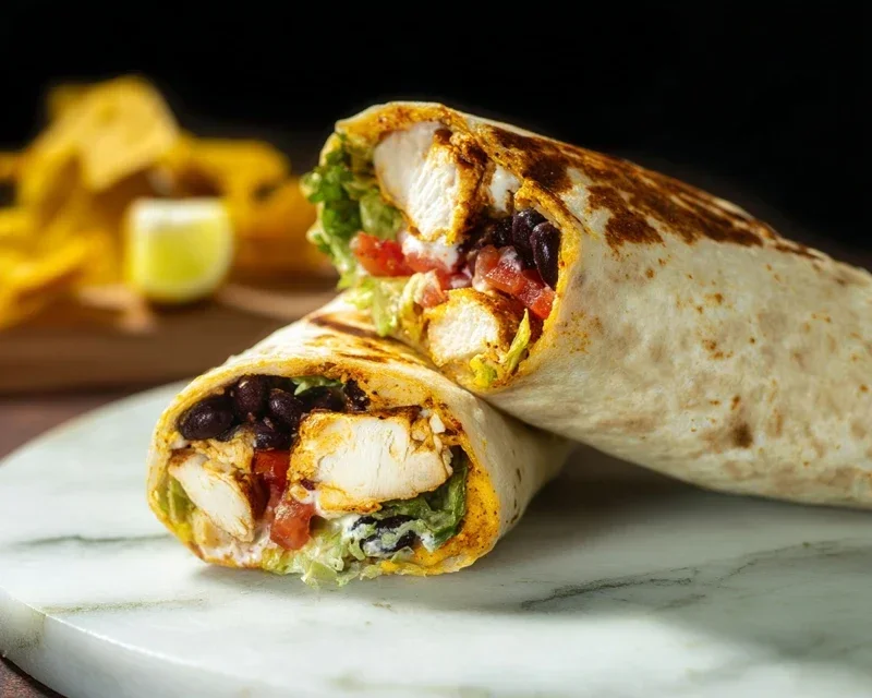 Chipotle Ranch Grilled Chicken Burrito