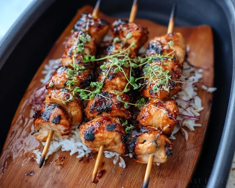 Bang Bang Chicken Skewers