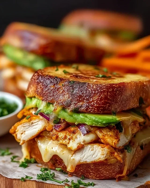 Chicken Avocado Melt Sandwich