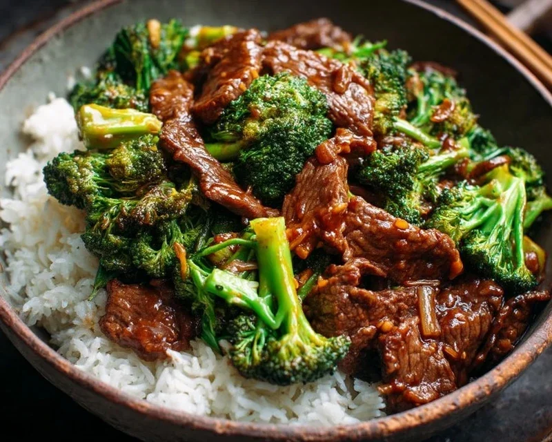Chinese Beef and Broccoli (牛肉炒西兰花)