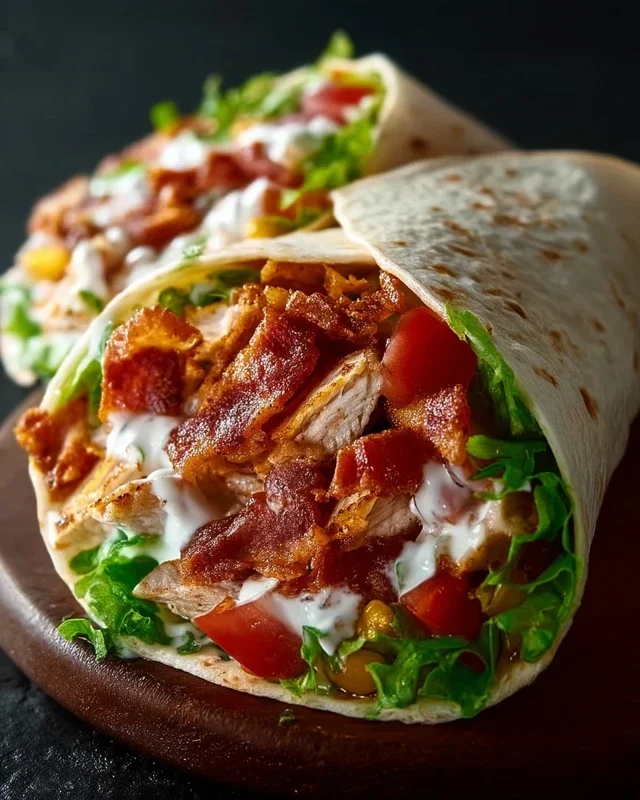 Crispy Chicken Beef Beef Bacon Ranch Wrap
