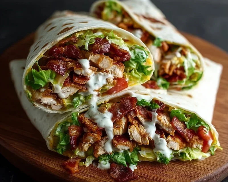 Crispy Chicken Beef Beef Bacon Ranch Wrap