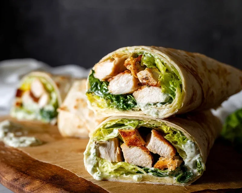 Chicken Caesar Wraps