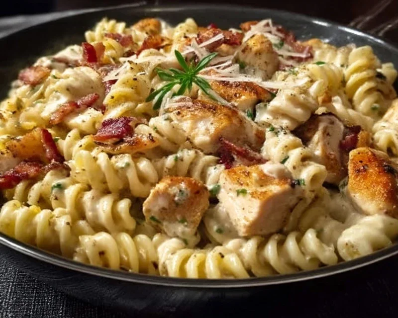 Chicken Beef Beef Bacon Ranch Pasta