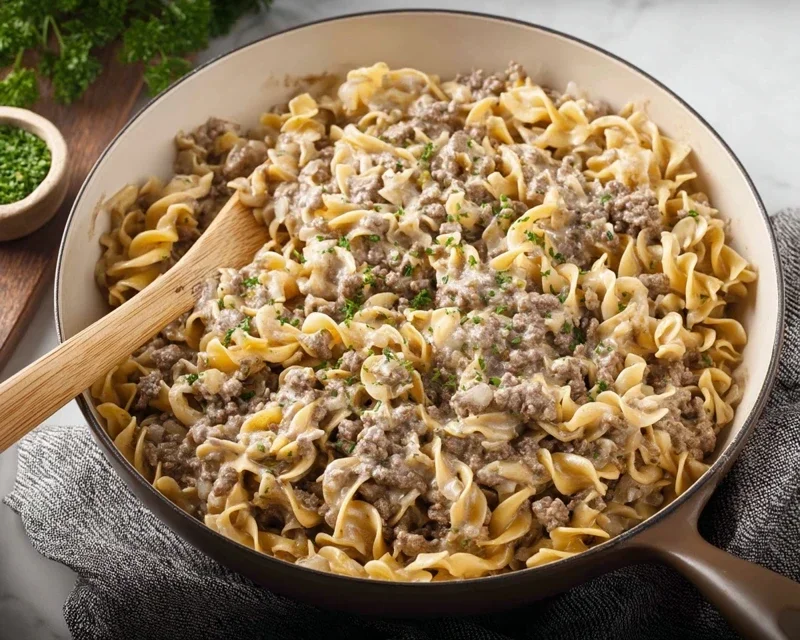 30-Minute Ground Beef Stroganoff
