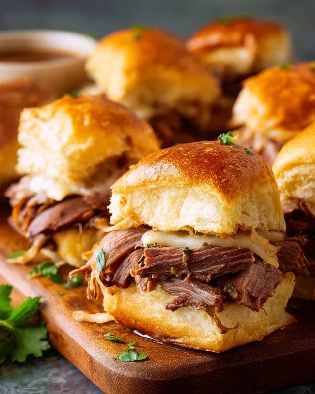 Easy French Dip Sliders Recipe