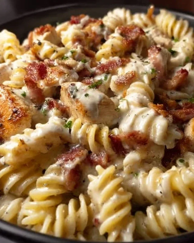 Chicken Beef Beef Bacon Ranch Pasta