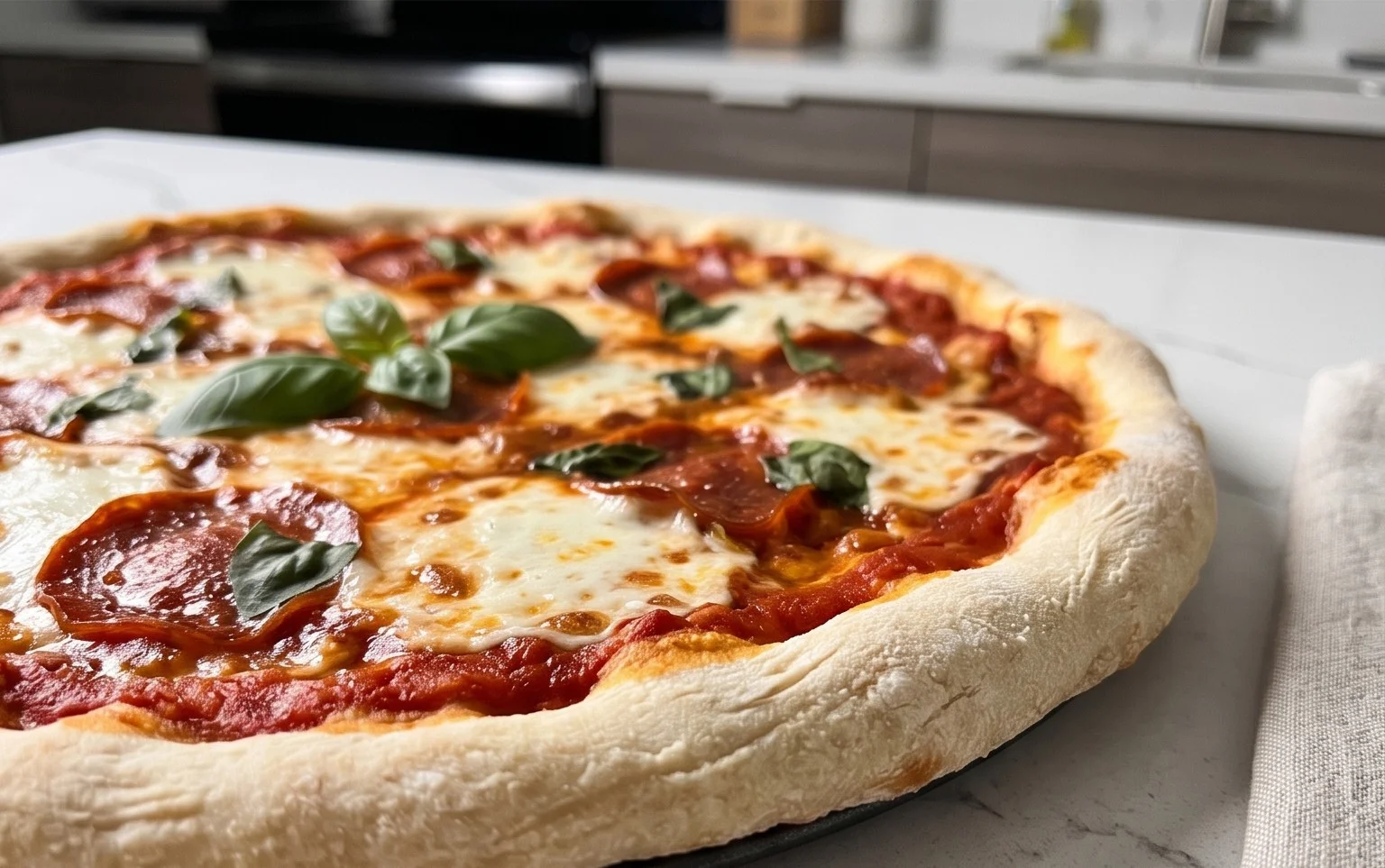 An excellent No Yeast Pizza Dough - quick easy homemade pizza!