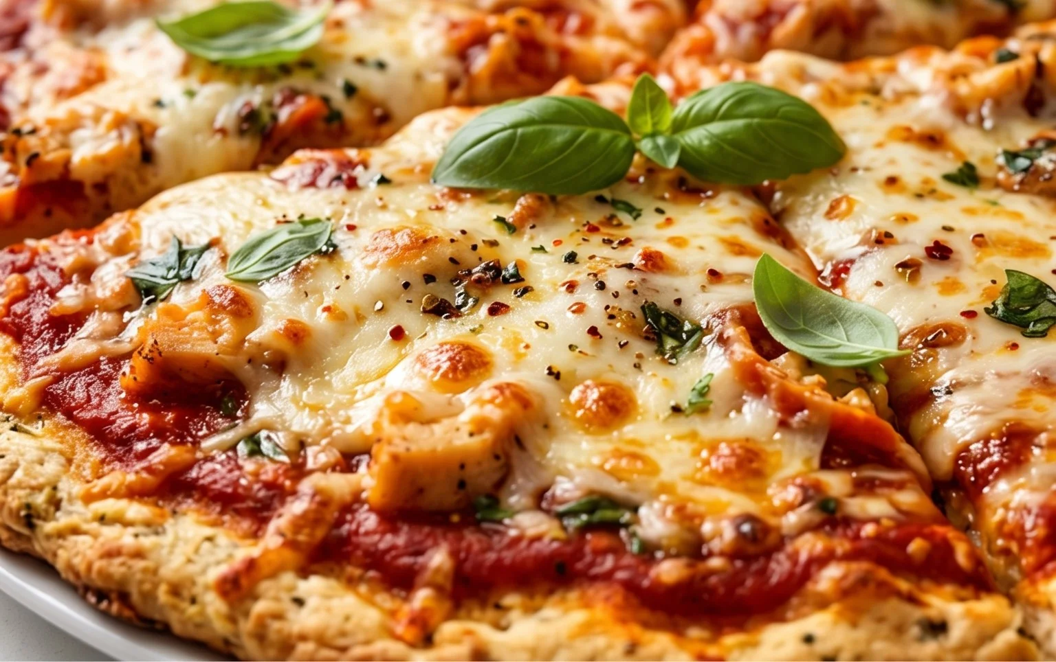 Chicken Crust Pizza (Low Carb + High Protein
