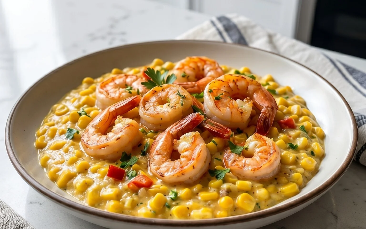 Shrimp and Creamed Corn (30 Minutes, One-Pan)