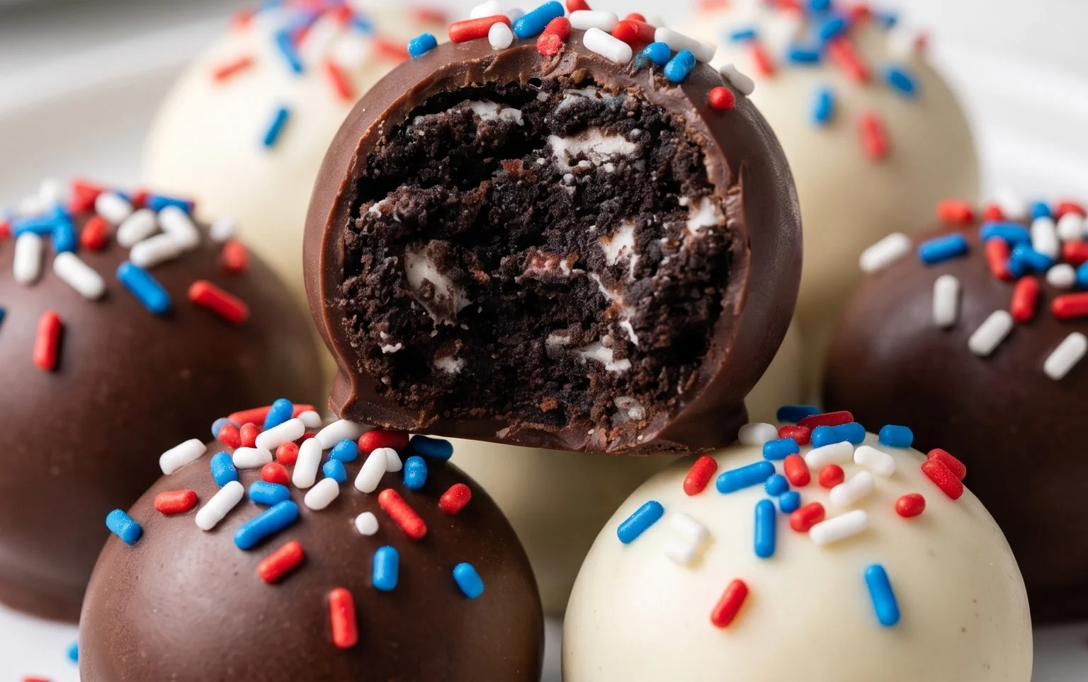 Patriotic Oreo Balls