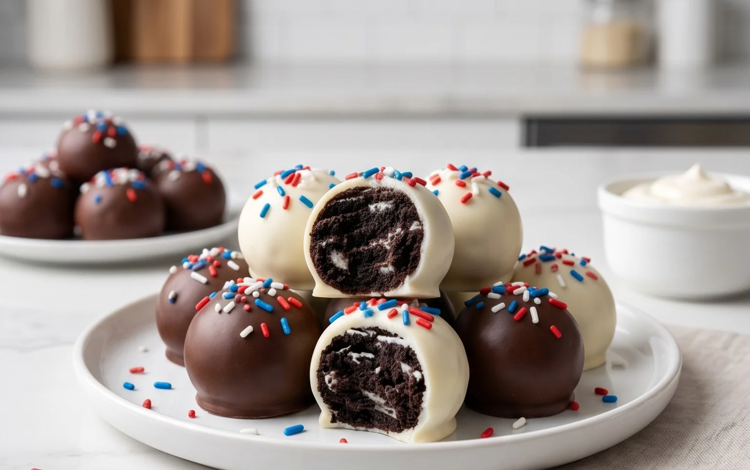 Patriotic Oreo Balls