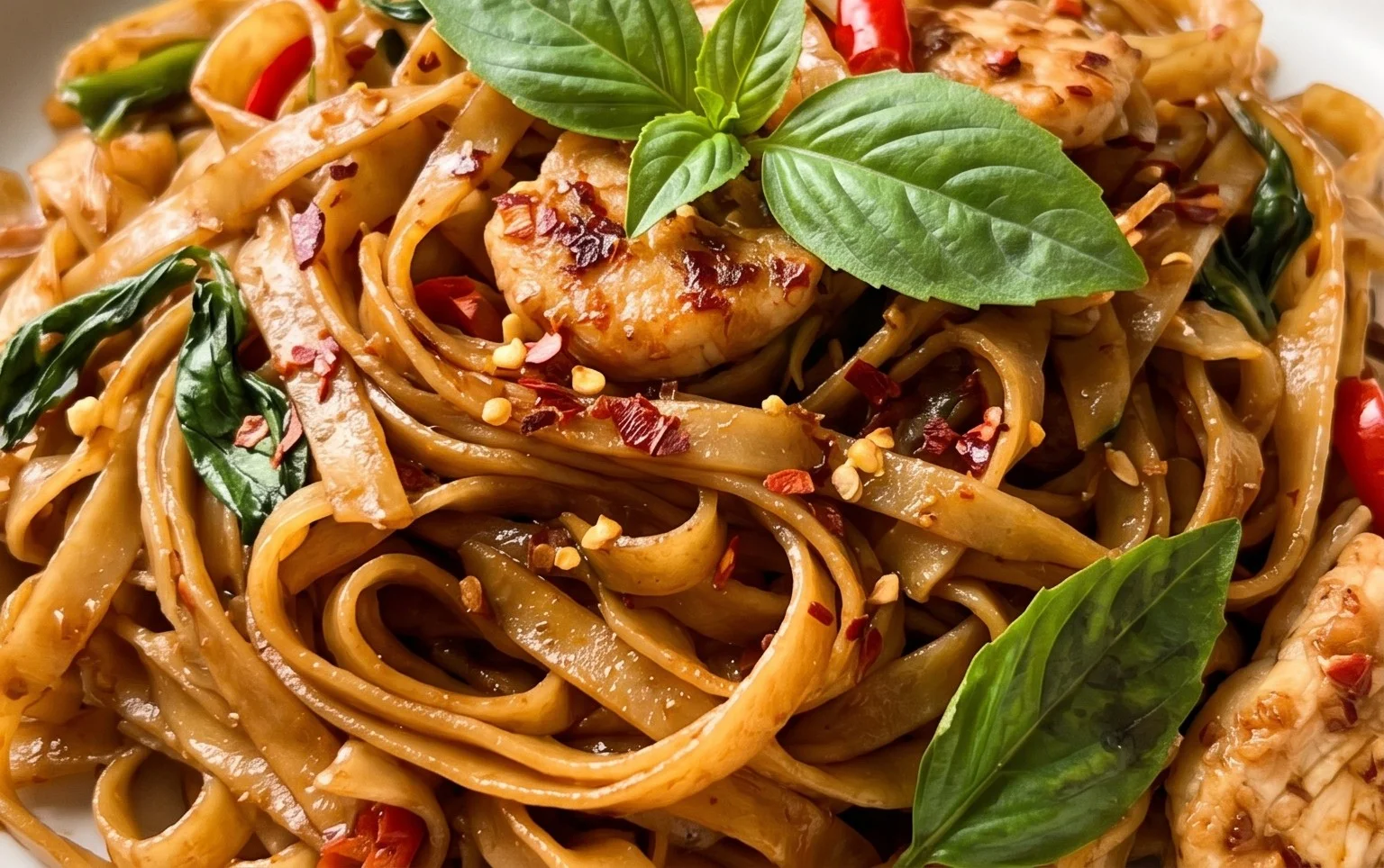 Drunken noodles