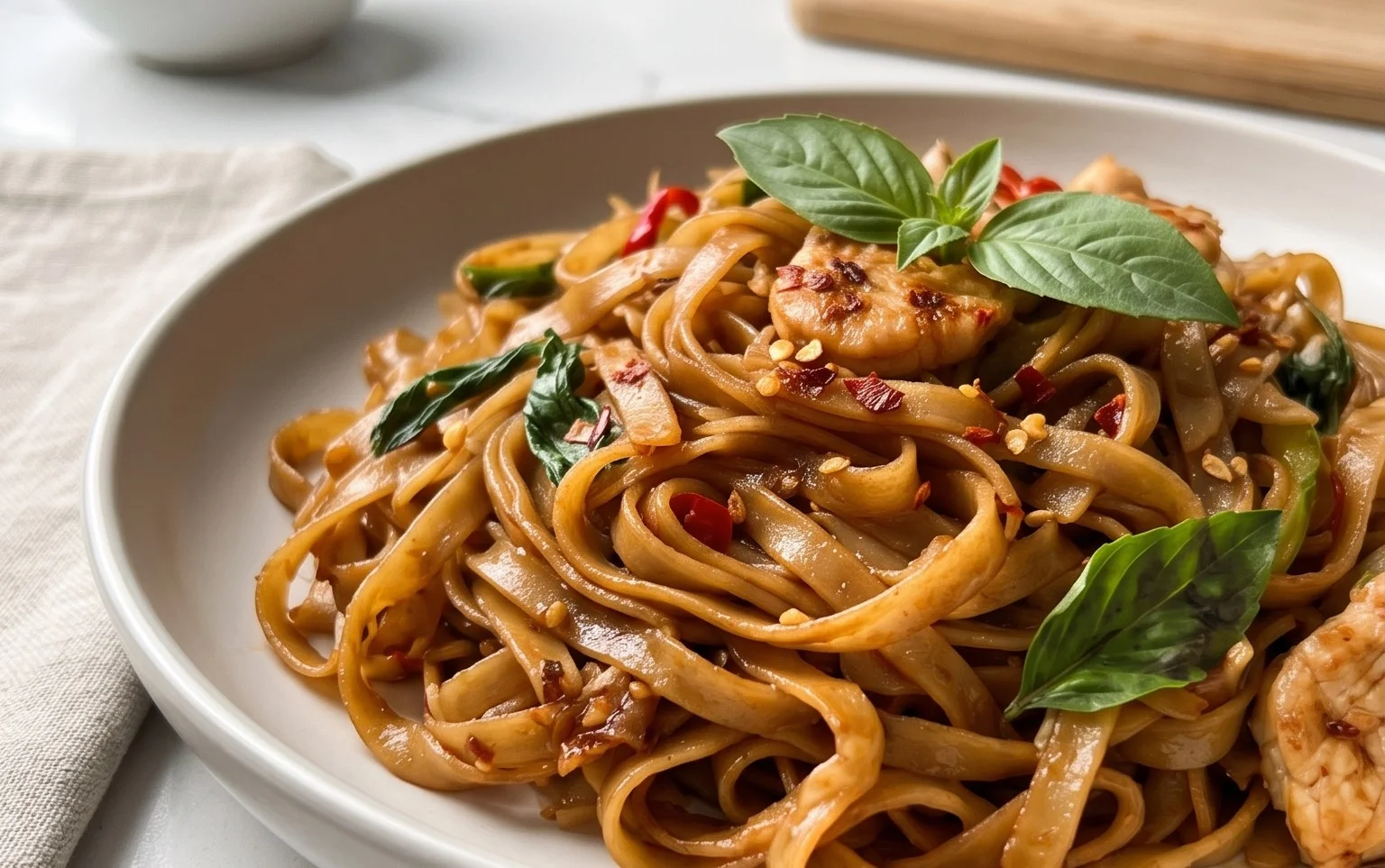 Drunken noodles