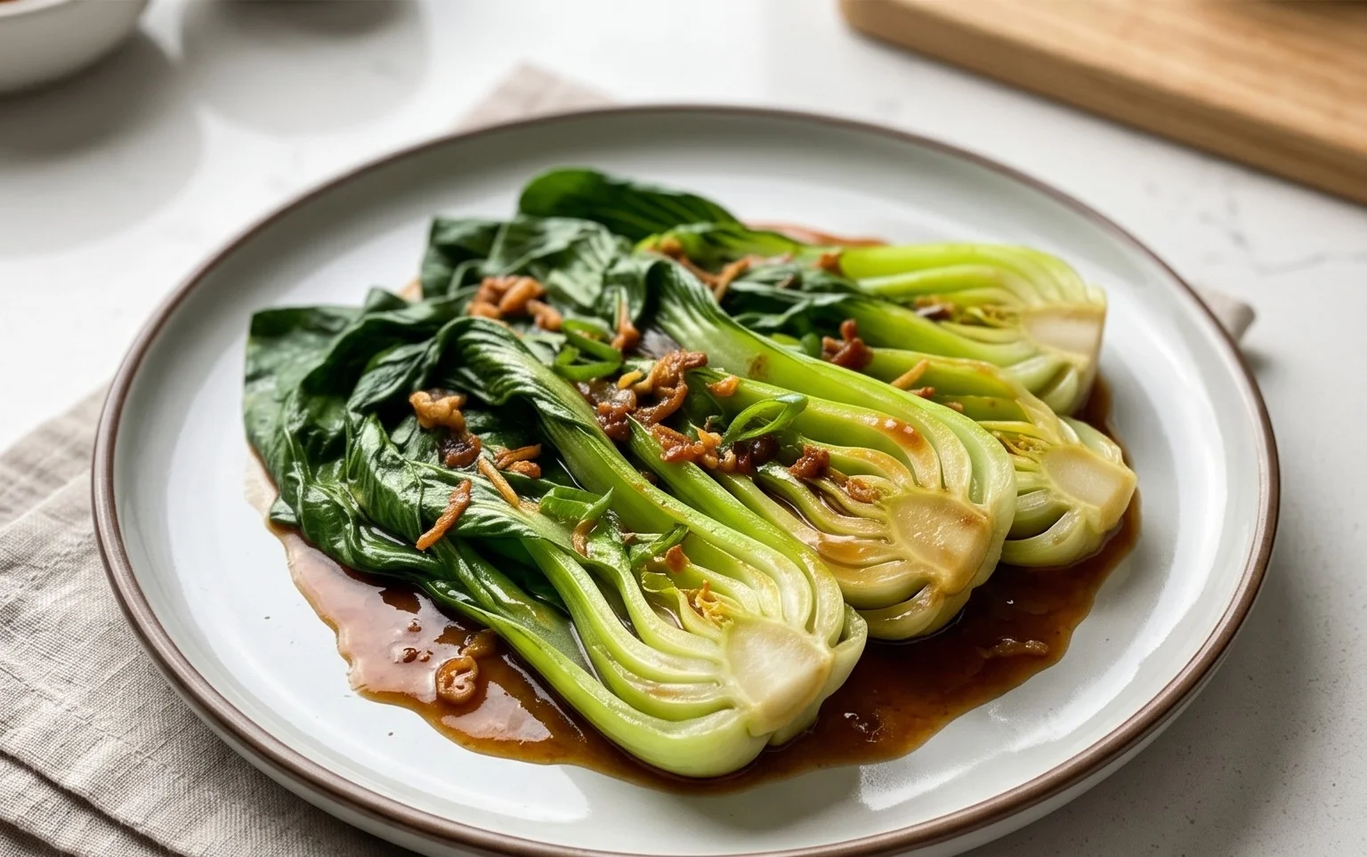 Bok Choy with Oyster Sauce