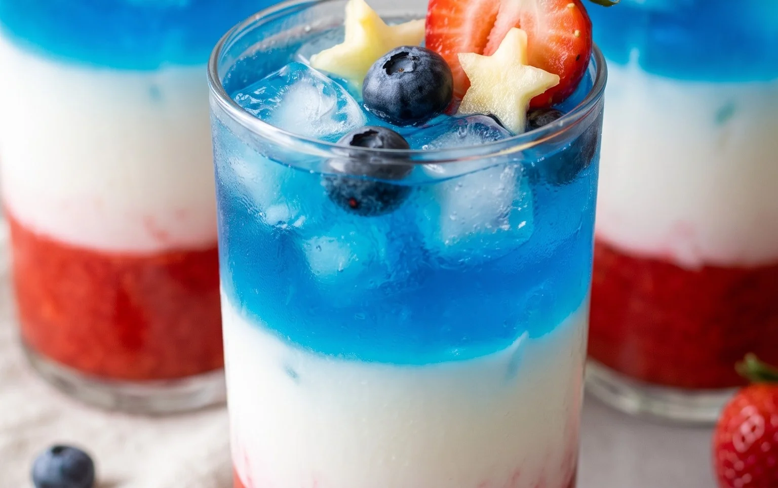 July 4th Layered Drinks Recipe