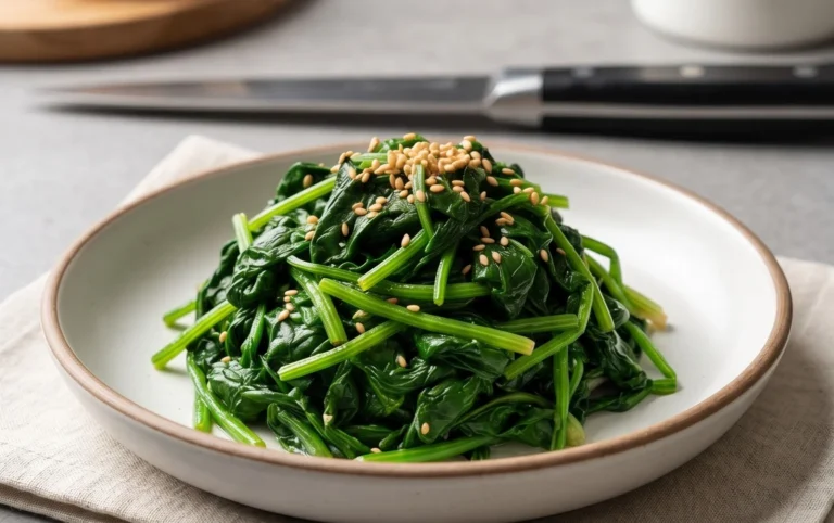 Korean Spinach Side Dish (Sigeumchi Namul)