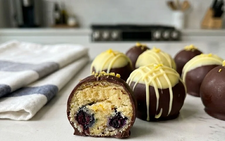 LEMON BLUEBERRY TRUFFLES 
