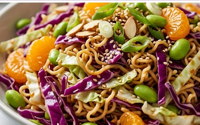 Crunchy Asian Ramen Noodle Salad Recipe