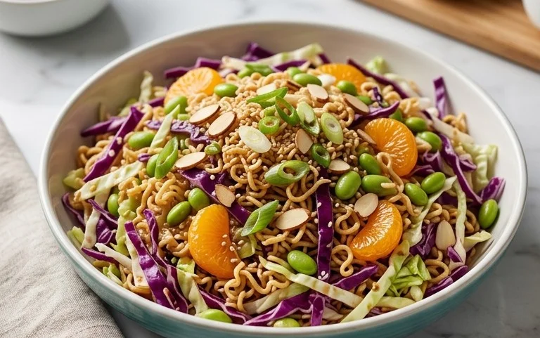 Crunchy Asian Ramen Noodle Salad Recipe