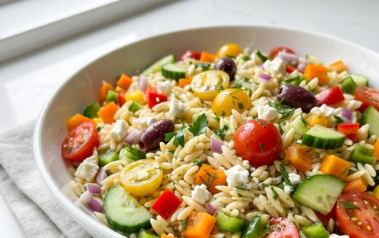 Rainbow Orzo Salad