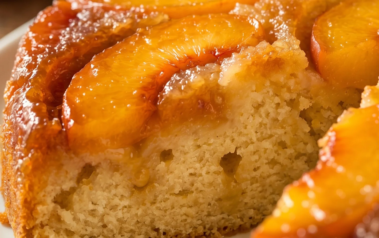 Peach Upside-Down Cake Recipe
