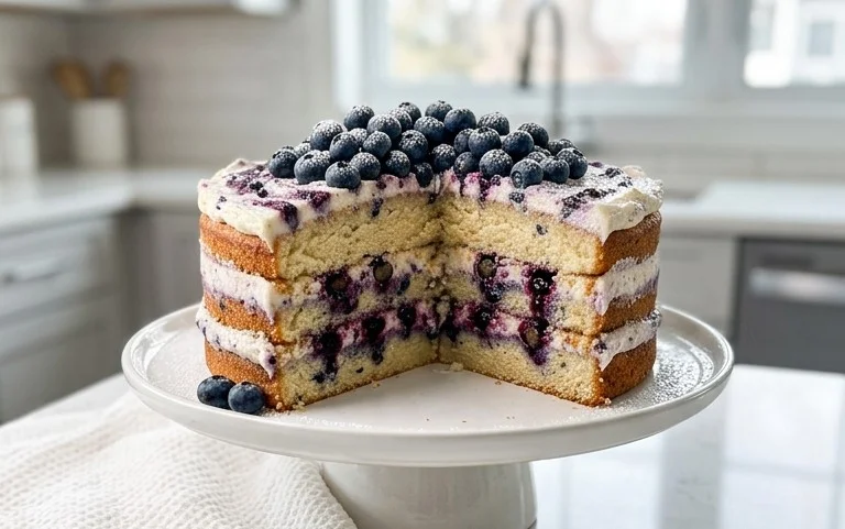 Nova Scotia Blueberry Cream Cake