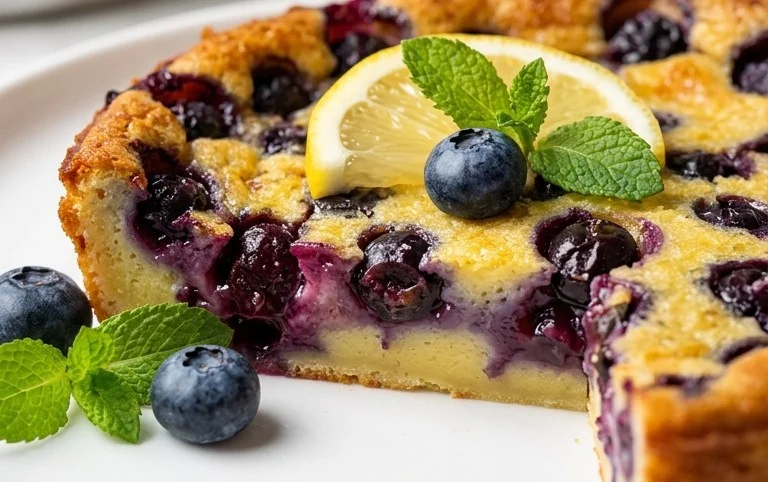 Lemon Blueberry Clafoutis