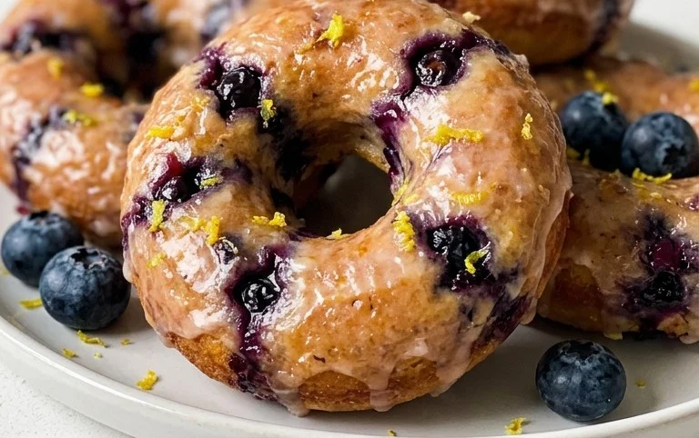 Wild Blueberry Cake Donuts