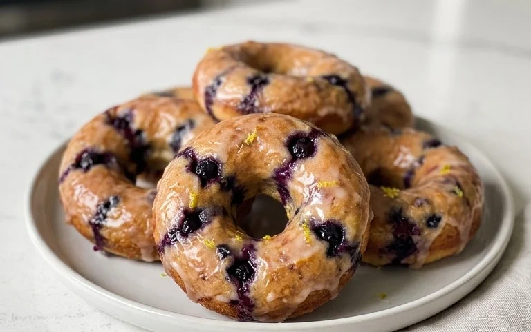 Wild Blueberry Cake Donuts