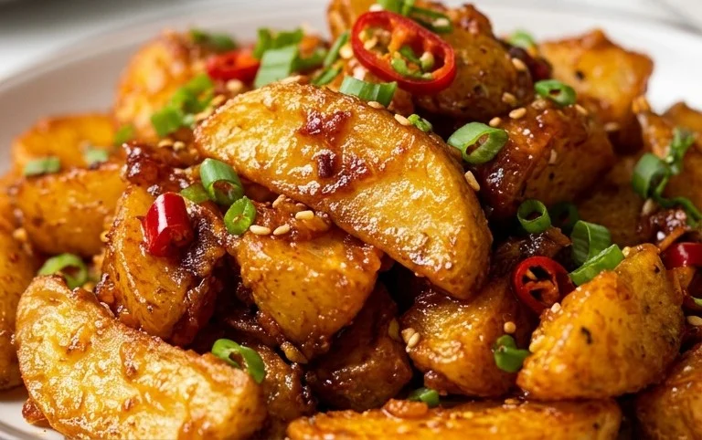 Crispy Honey Chilli Potatoes