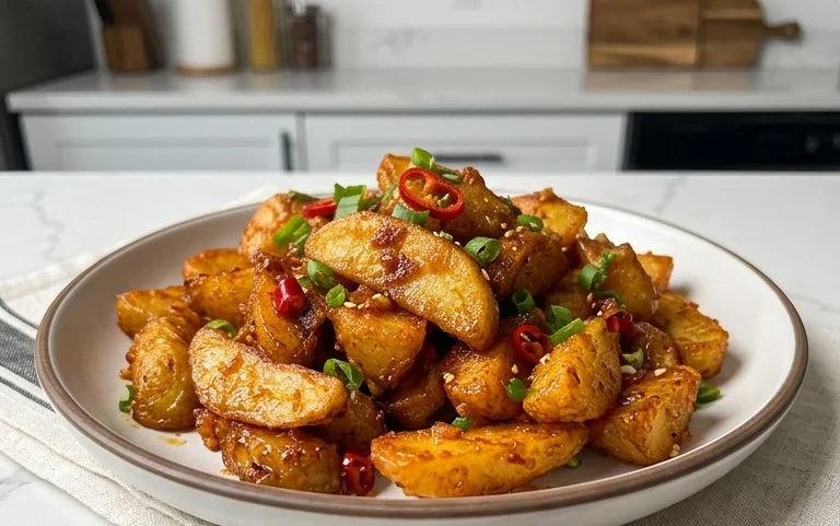 Crispy Honey Chilli Potatoes