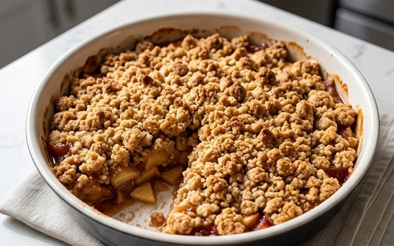 Healthy Breakfast Apple Crum extractble