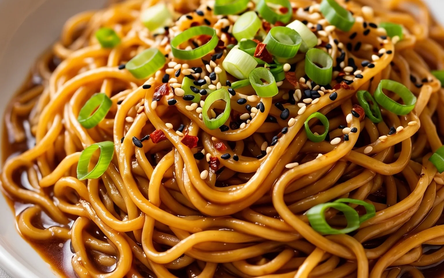 Easy Saucy Ramen Noodles