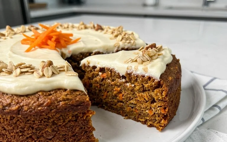 Easy Flourless Oatmeal Carrot Cake Recipe