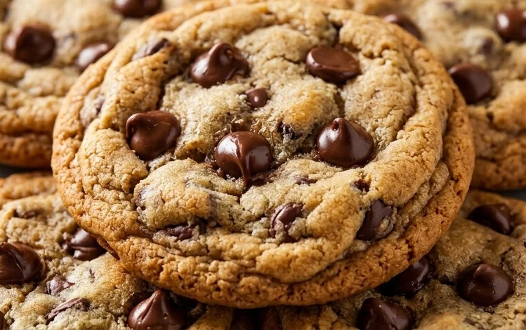Crispy and Chewy Chocolate Chip Cookies